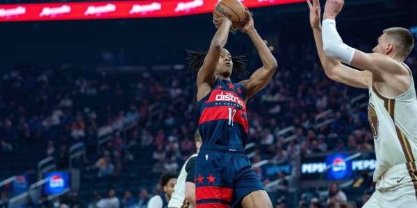 波尔津吉斯28+8桑托斯27分 勇士险胜奇才迎三连胜